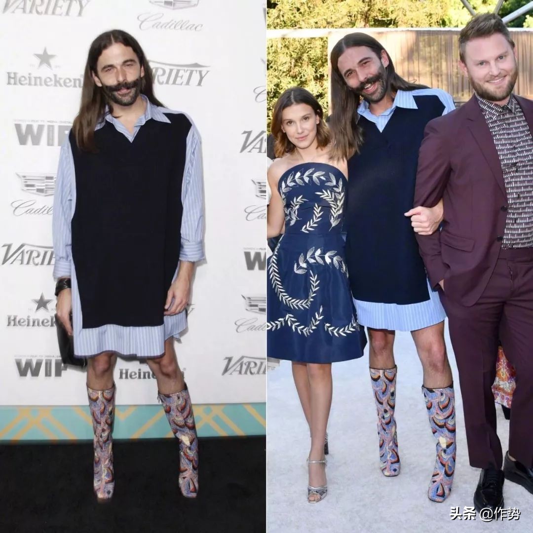 这位大胡子男人，穿起裙子来竟然比女生和还要合适？！