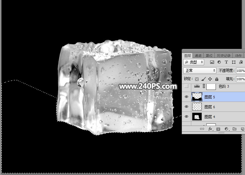 ps抠图半透明玻璃杯换背景,ps怎么把冰块弄成透明的