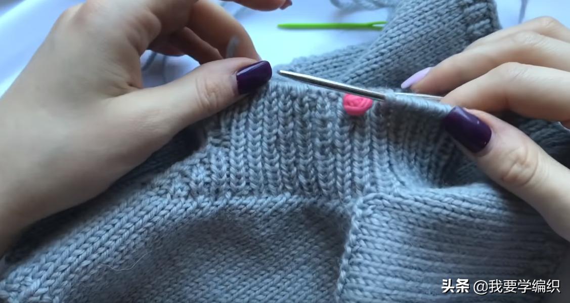 v领挑边怎么织,织毛衣织螺纹哪一个好看