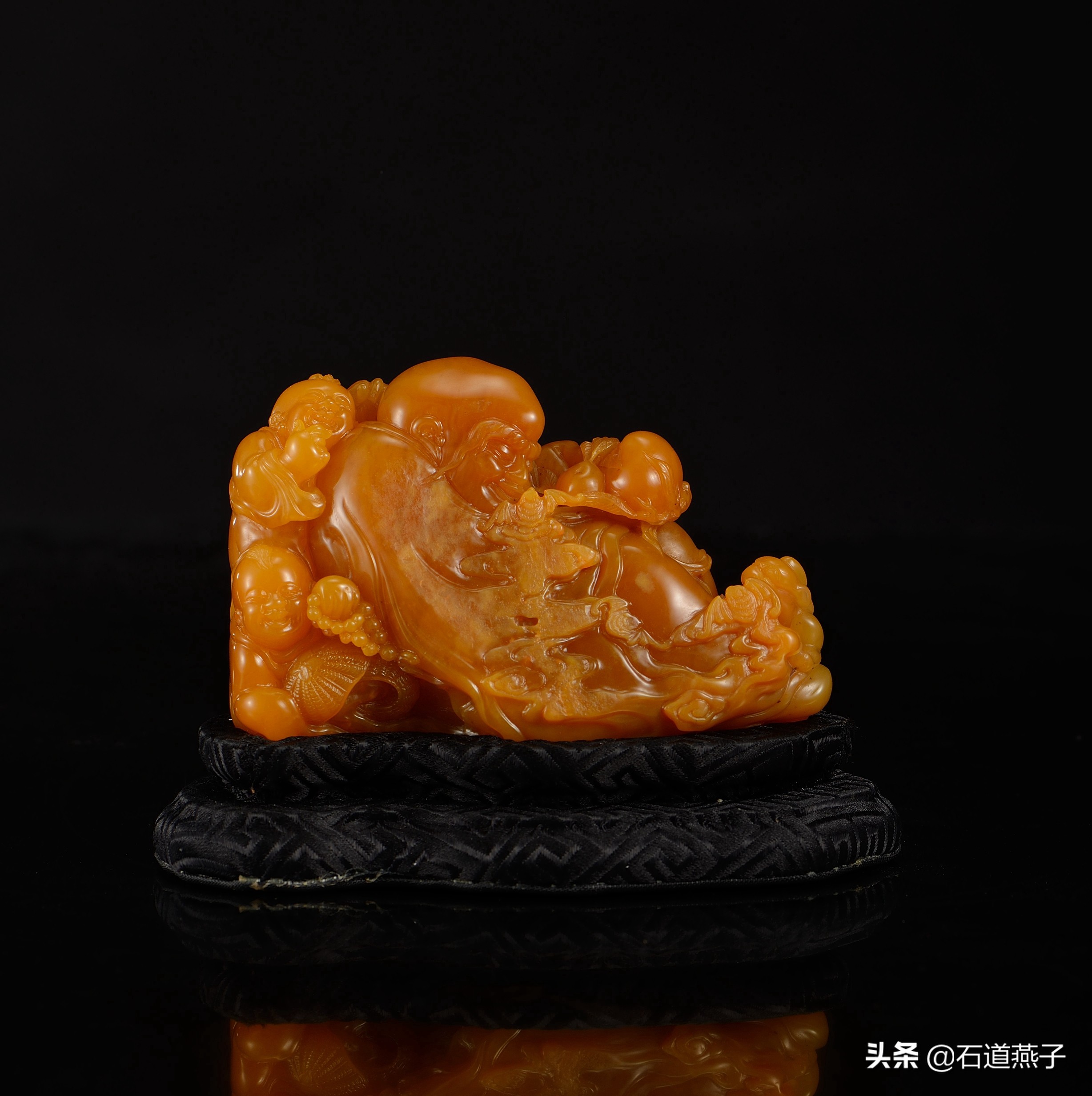 老挝北部田黄石图,北部田黄石挂件