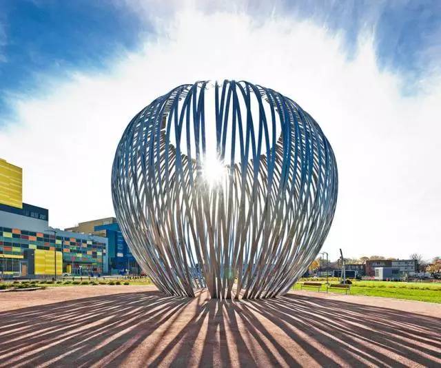 完美装饰效果图,小区园林点缀雕塑不锈钢