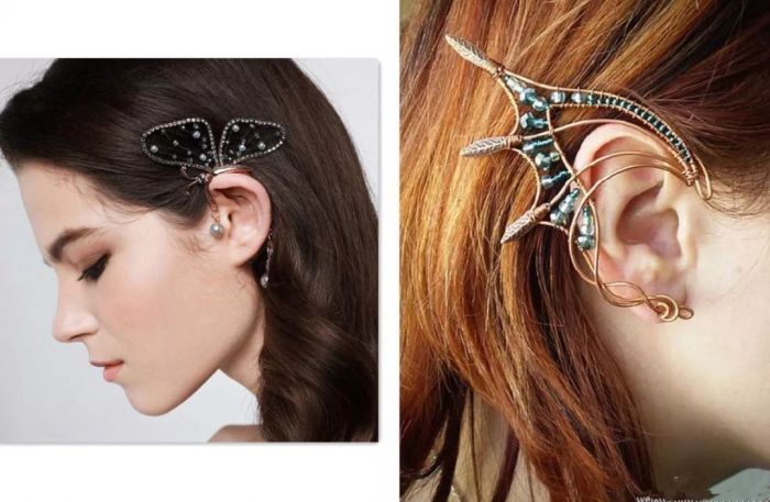 耳夹高级感珍珠,精致耳夹高级感珍珠元素