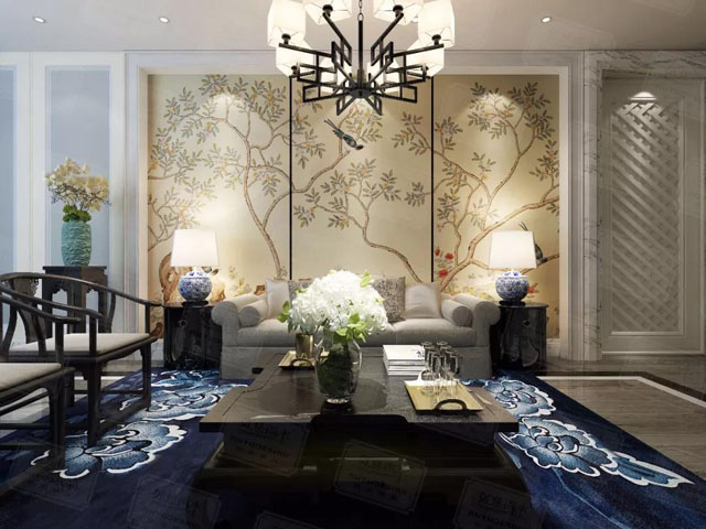 如鱼得水背景墙效果图加钛金条,如鱼得水哑光背景墙