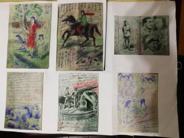 沙耆大师作品,天才画家手稿