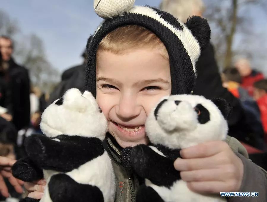 老外到底多喜欢熊猫,老外看中国大熊猫
