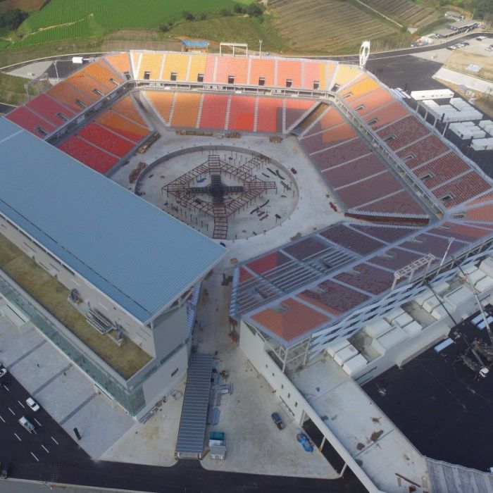 中国十大体育馆最新排名,学校体育馆设计效果图