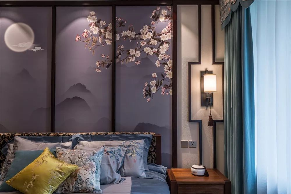 140平跃层新中式装修全景图,翰林名府140平米新中式装修