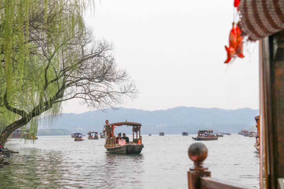 摇船前往酒店，睡在百花深处|杭州最仙儿的打开方式叫紫萱！