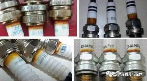 火花塞陶瓷变黄怎么回事,火花塞陶瓷部位变黑是什么原因