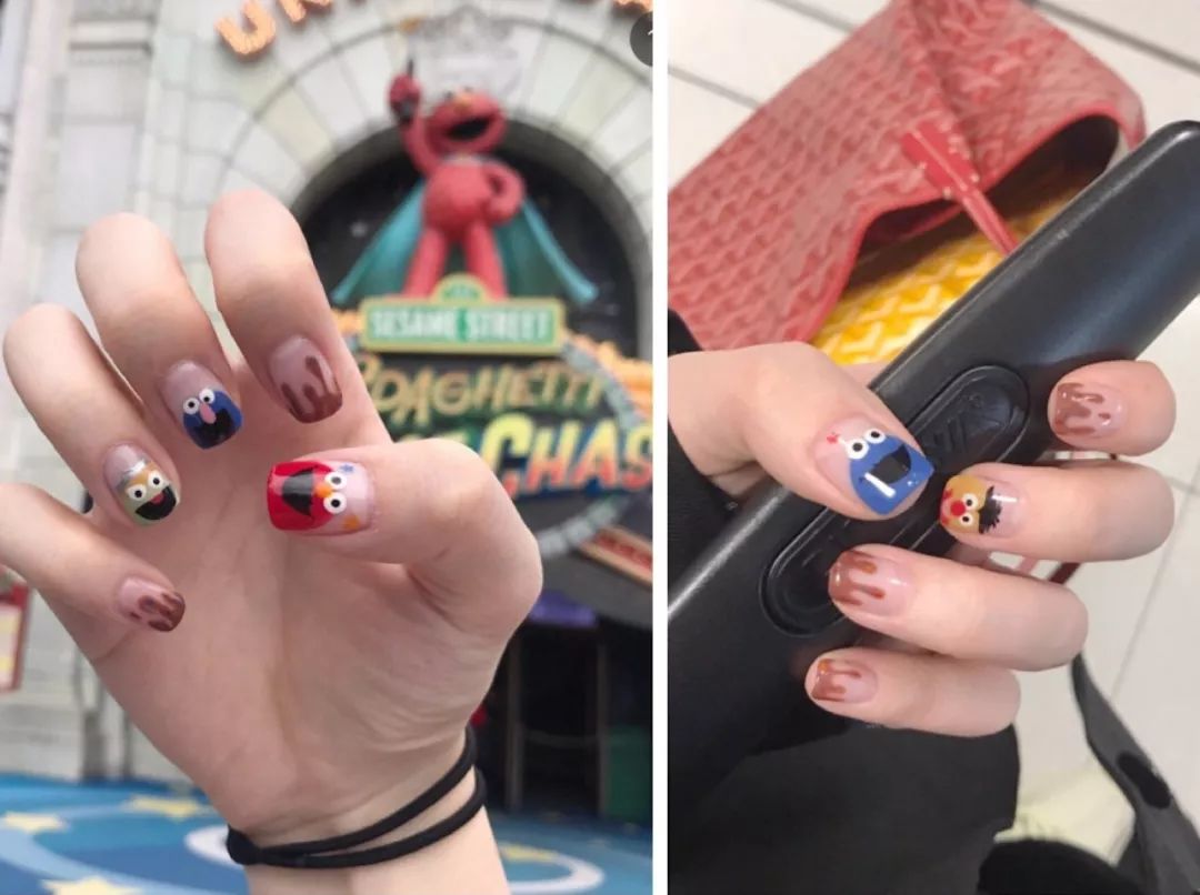 夏天美甲款式图片2022最火网红款,夏天短指甲美甲纯色显手白