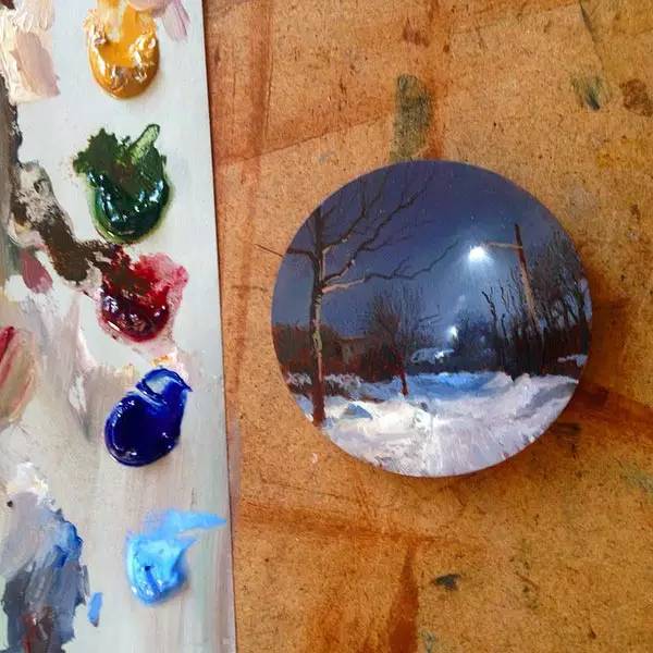 油画风景随身带,旅游景点油画