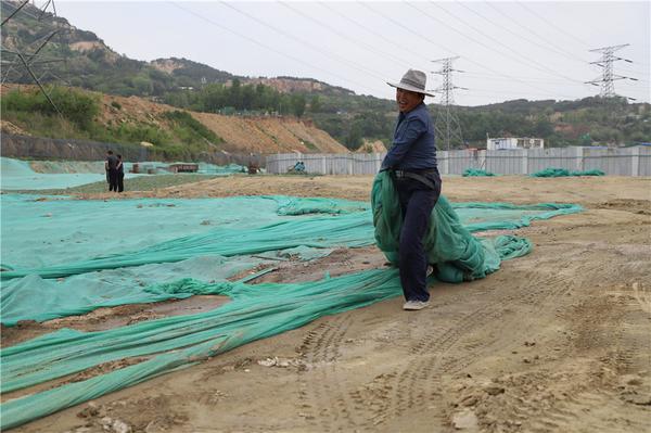 青科大团队研发出抑尘“神器”：裸土披“绿膜”告别扬尘