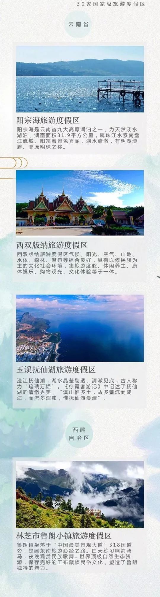 45个国家级旅游度假区名单,国家级旅游度假区名录最新