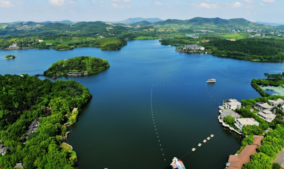 天目湖航拍美景,天目湖风景区航拍