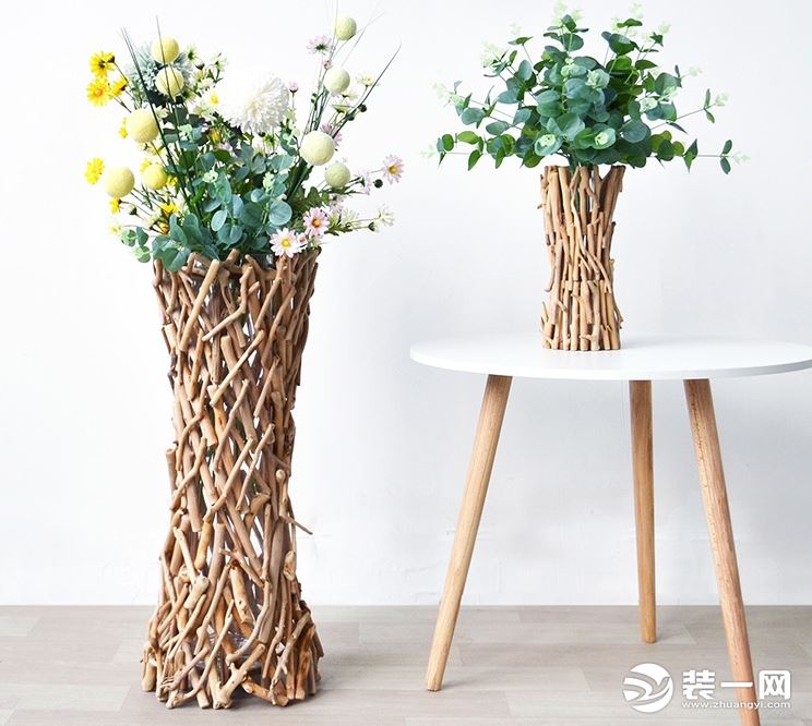 竹木花瓶装饰,实木花瓶制作过程