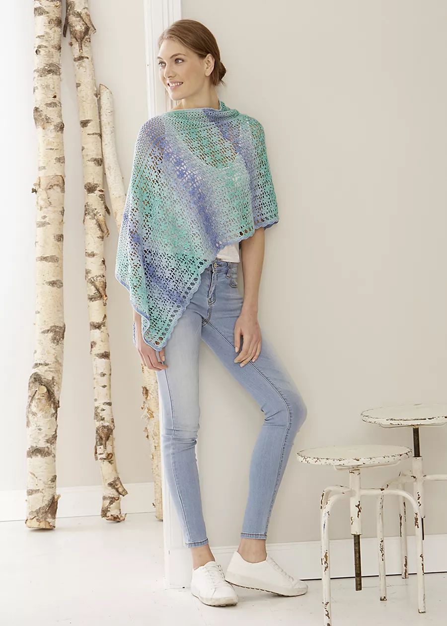 一线连钩成人连衣裙教程,拼花钩衣一线连