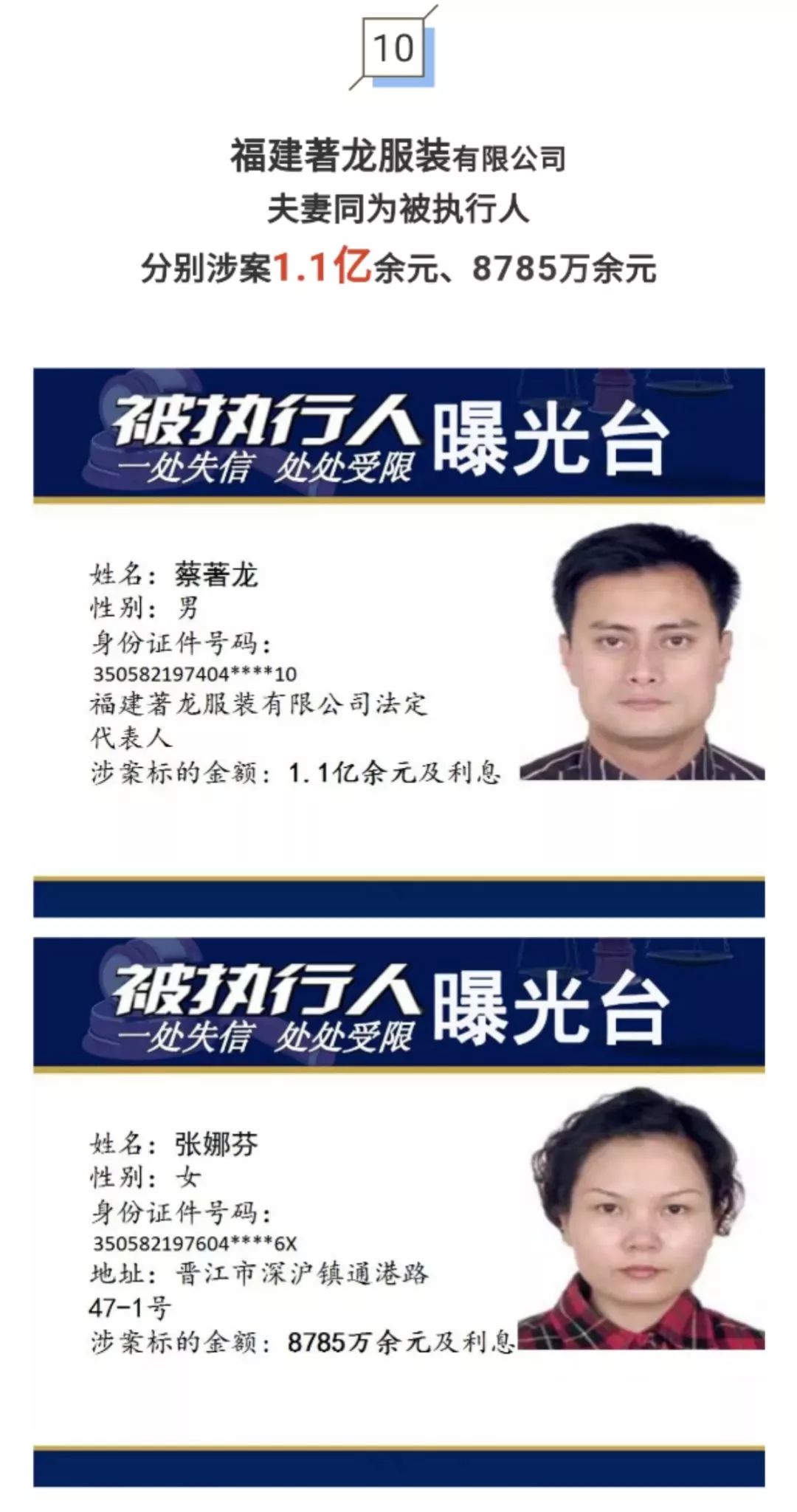 曝光！辉煌水暖集团法人夫妻涉案超33亿元！还有这些亿万“负”翁