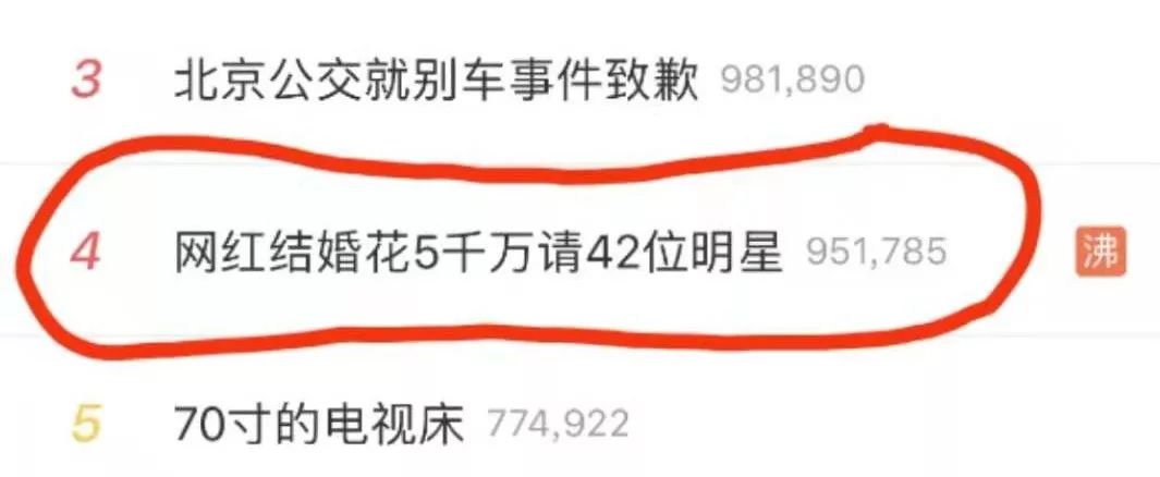 快手主播结婚花5000万请明星，被网友声讨：微商头子“还我血汗钱”