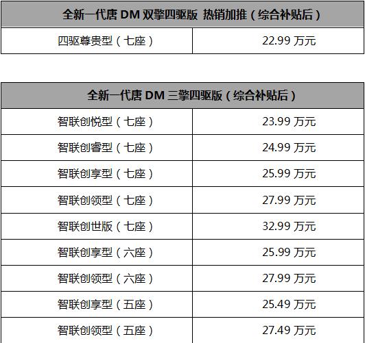 新款唐DM-i即将上市价格,2023款唐dmi尊贵版落地价