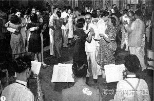 舞厅灯光璀璨,舞厅跳舞夜上海