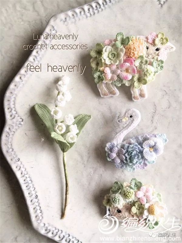 蕾丝牡丹花朵钩织教程,蕾丝线钩织花卉教程