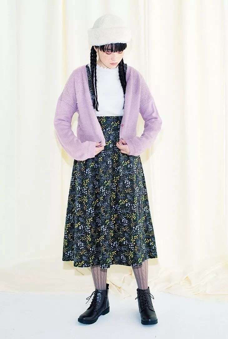 日杂少女改变风格,复古森女文艺优雅穿搭