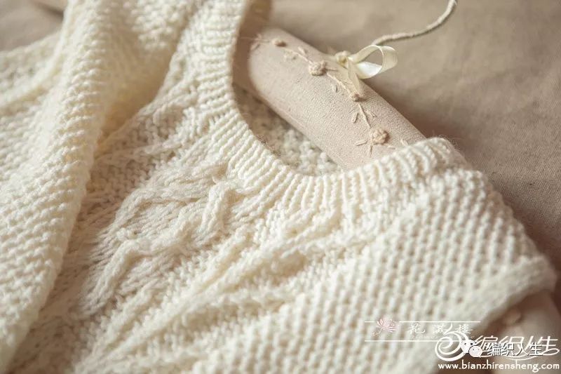 女款棒针宽松背心教程,达西妈妈女士圆领背心编织图解