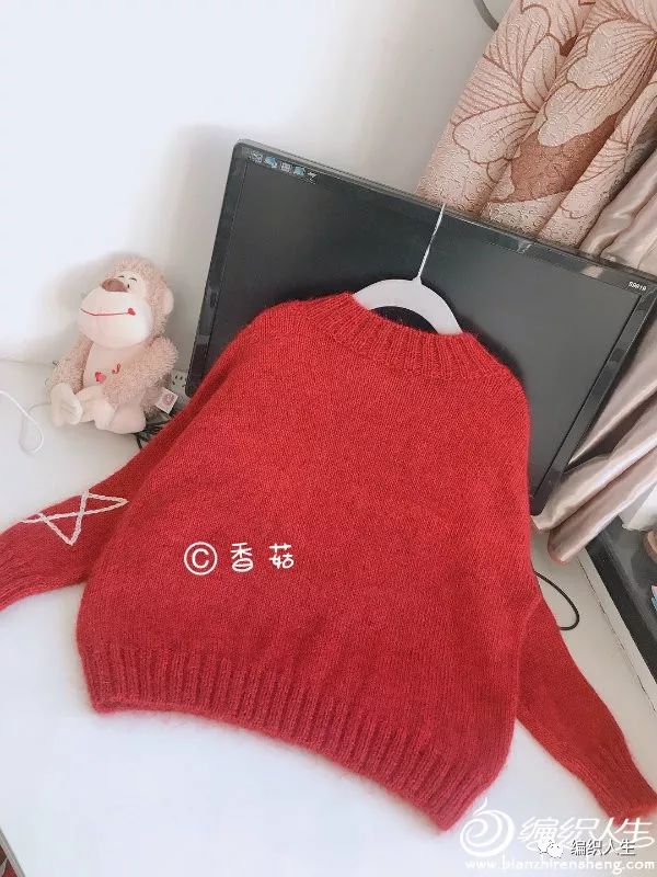 7岁女孩套头毛衣满天星编织教程,26支羊绒3股宝宝套头毛衣编织方法