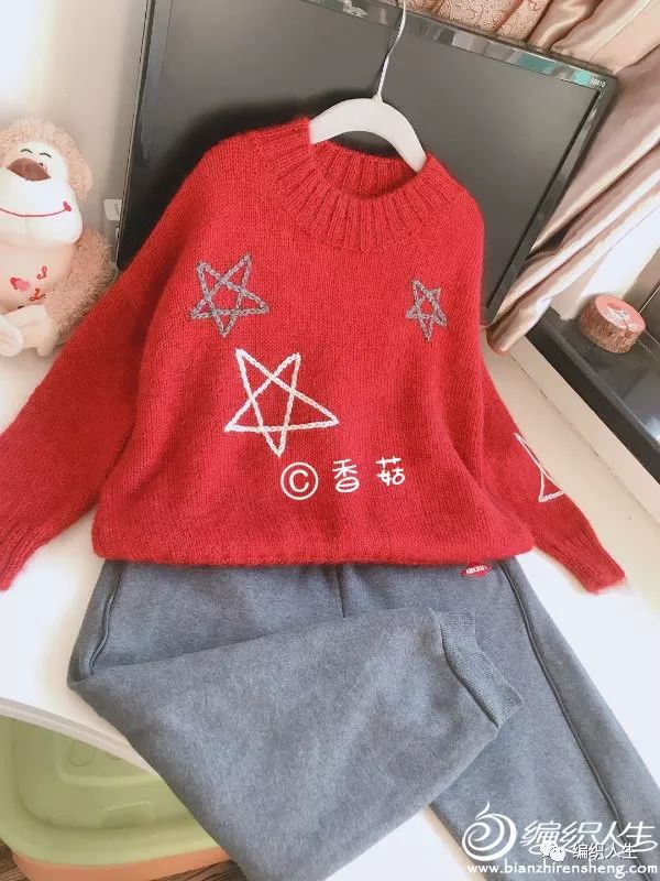 7岁女孩套头毛衣满天星编织教程,26支羊绒3股宝宝套头毛衣编织方法