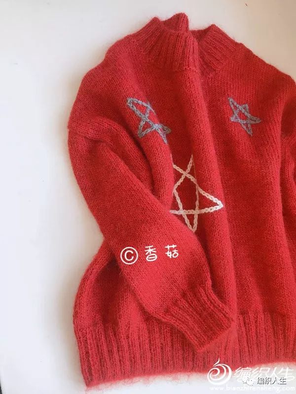 7岁女孩套头毛衣满天星编织教程,26支羊绒3股宝宝套头毛衣编织方法