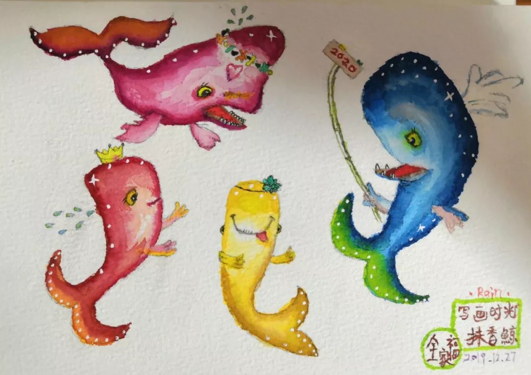 BlingBLling....抹香鲸全家福跨年画展闪亮登场，走过路过不要错过