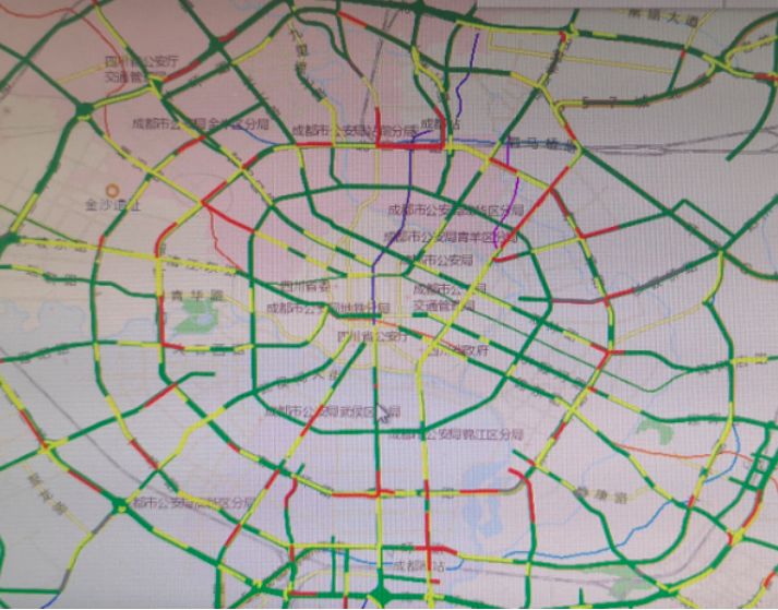 交警部门公布假期易拥堵路段,成都最拥堵路段