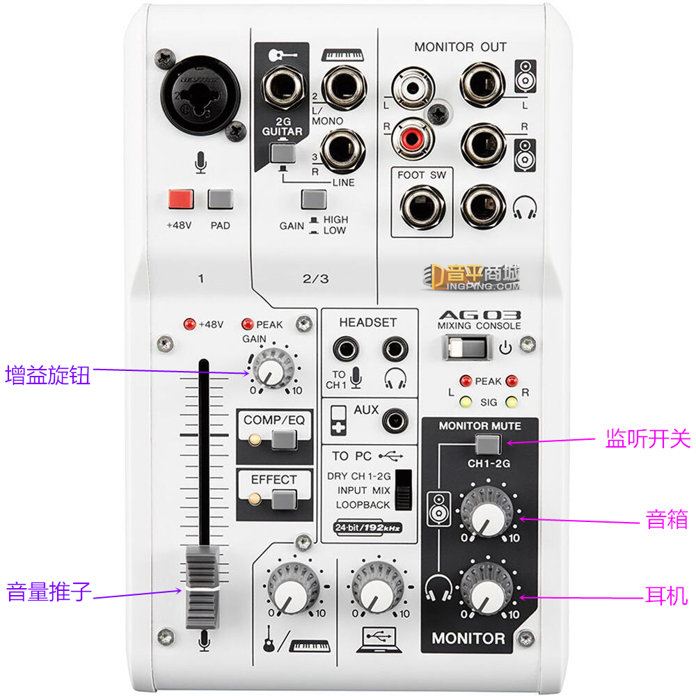 雅马哈ag03声音和06有区别吗,雅马哈ag03怎么在手机上录音
