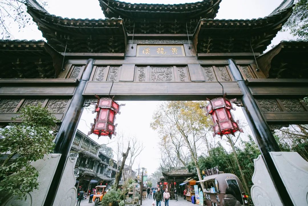 成都黄龙溪古镇美景竖屏,黄龙溪古镇小景