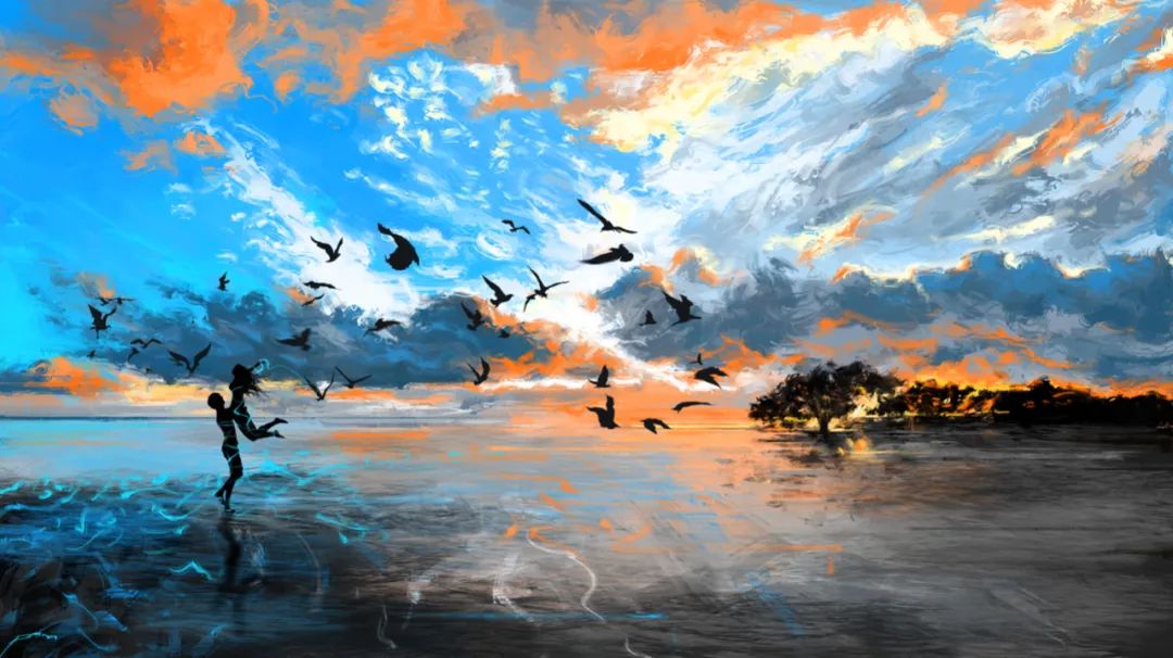 「追色逐影」PS板绘中的色彩流溢10节课报名啦，画出心灵角落上的感动和共鸣