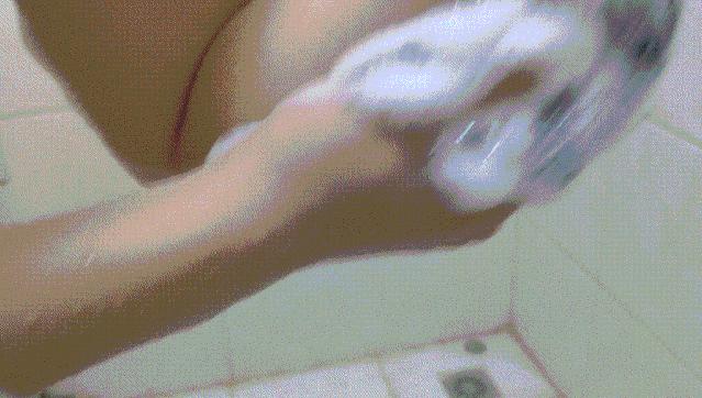 日式碳纤维洗澡巾,日系竹炭搓澡巾