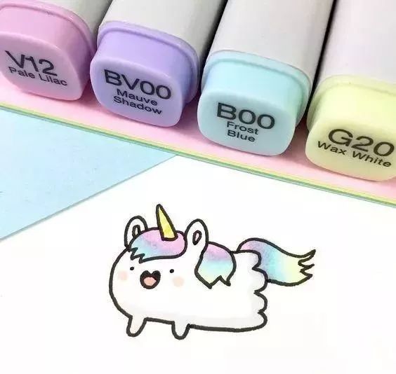 好看又简单的简笔画马克笔,可爱简单的马克笔简笔画