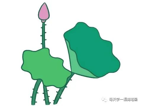 荷花和荷叶简笔画怎么画慢视频,荷花手抄报简单又漂亮简笔画