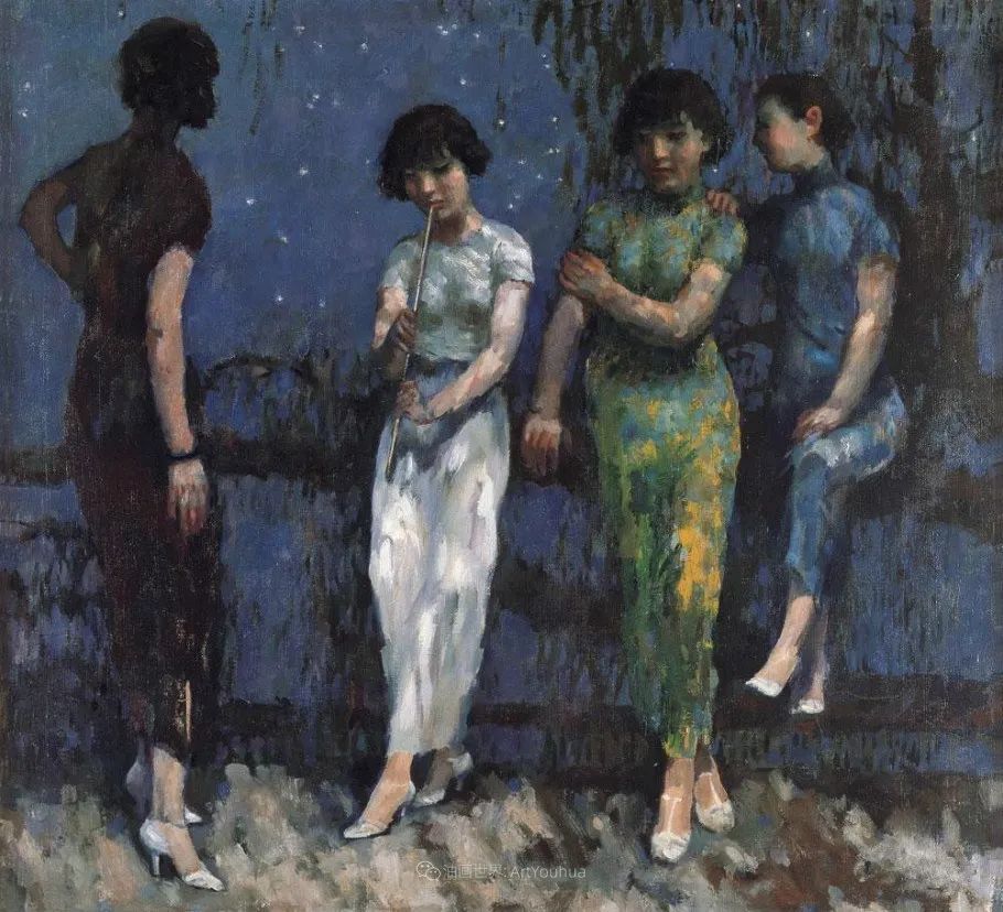 徐悲鸿先生的巨幅油画愚公移山,徐悲鸿中国现代画之父