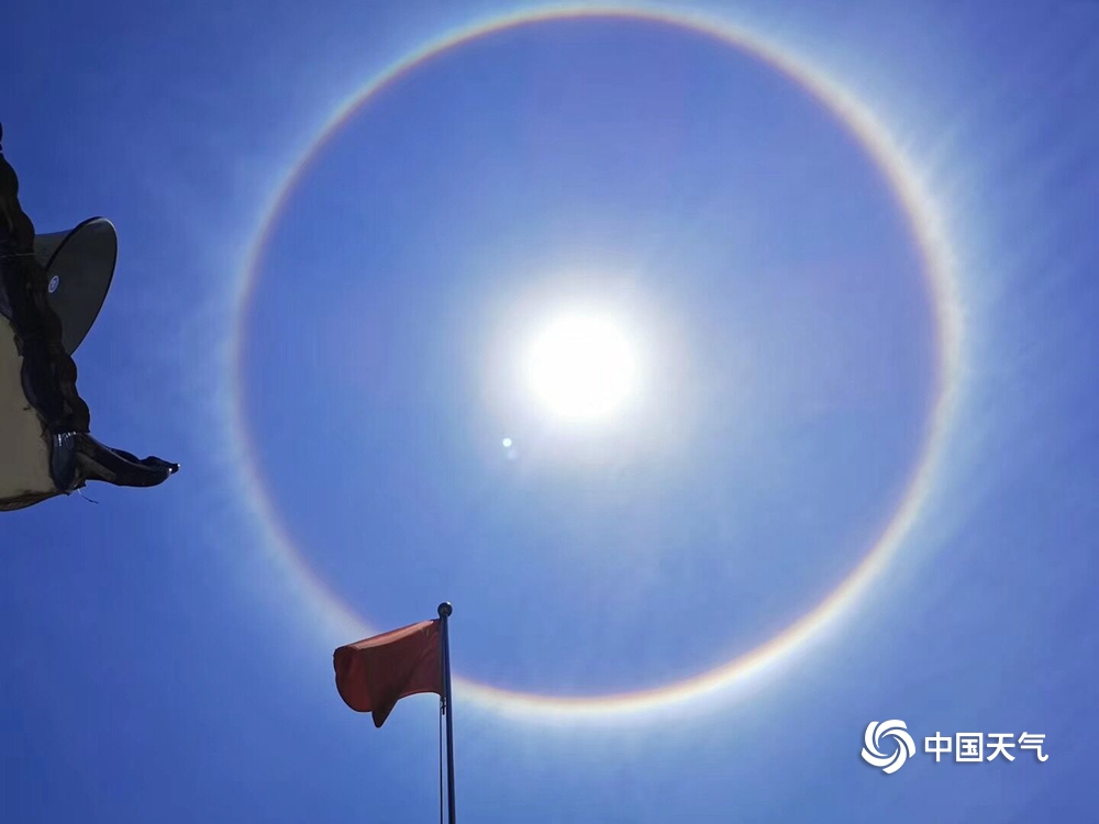 南方多省出现日晕奇观,多地现日晕奇观照片