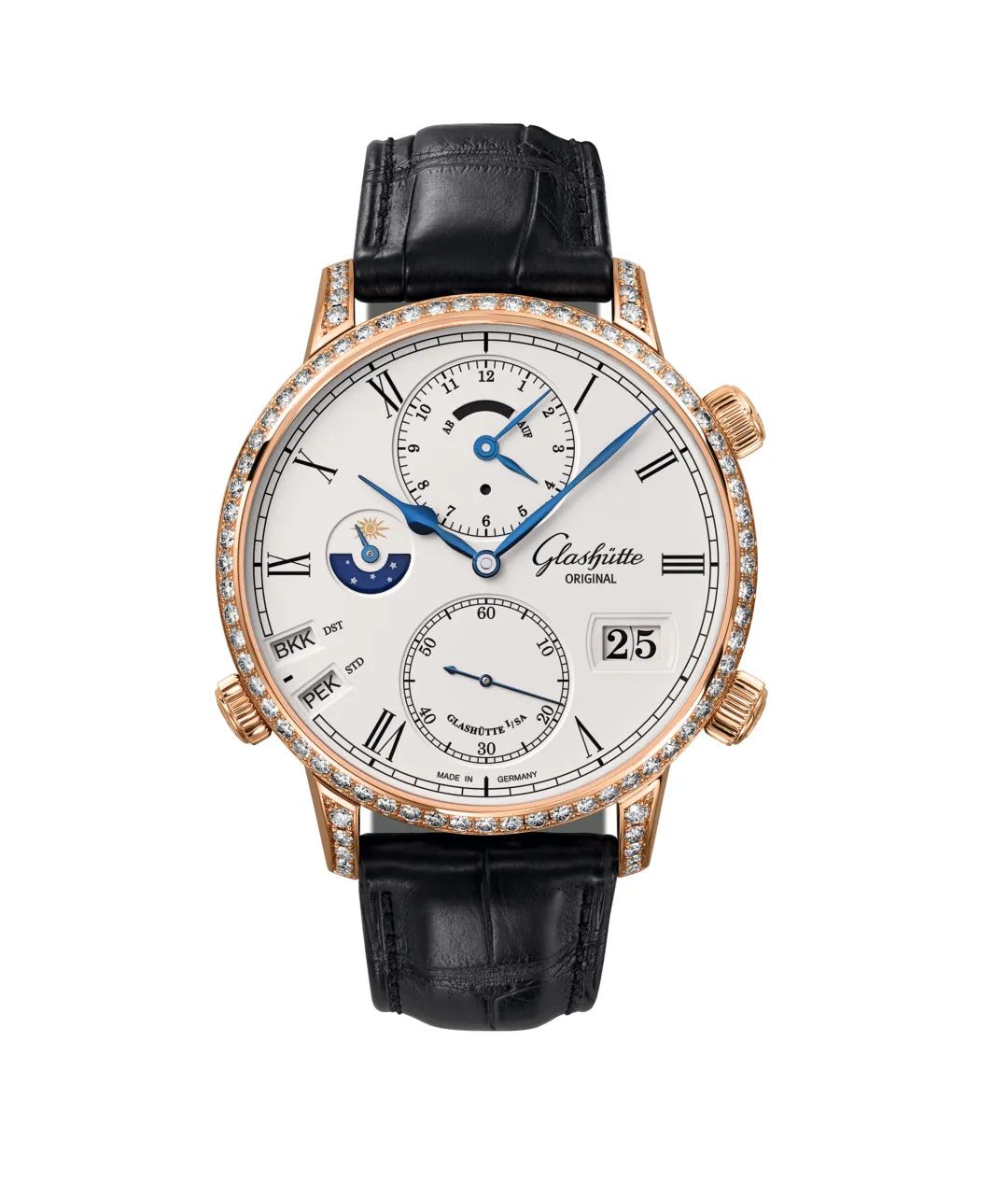 复刻格拉苏蒂新款腕表实拍,德系腕表格拉苏蒂