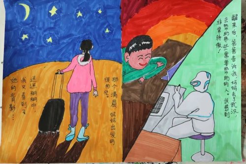 童画春天,春天的儿童画