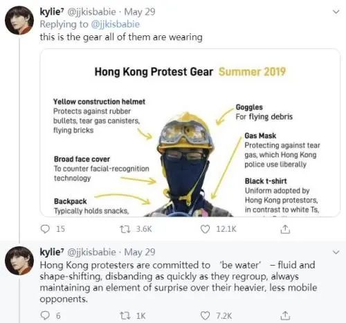 还真有香港暴徒给美国*威示**者传授经验…