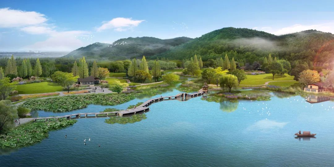 杭州新开最大的公园,杭州新湿地公园