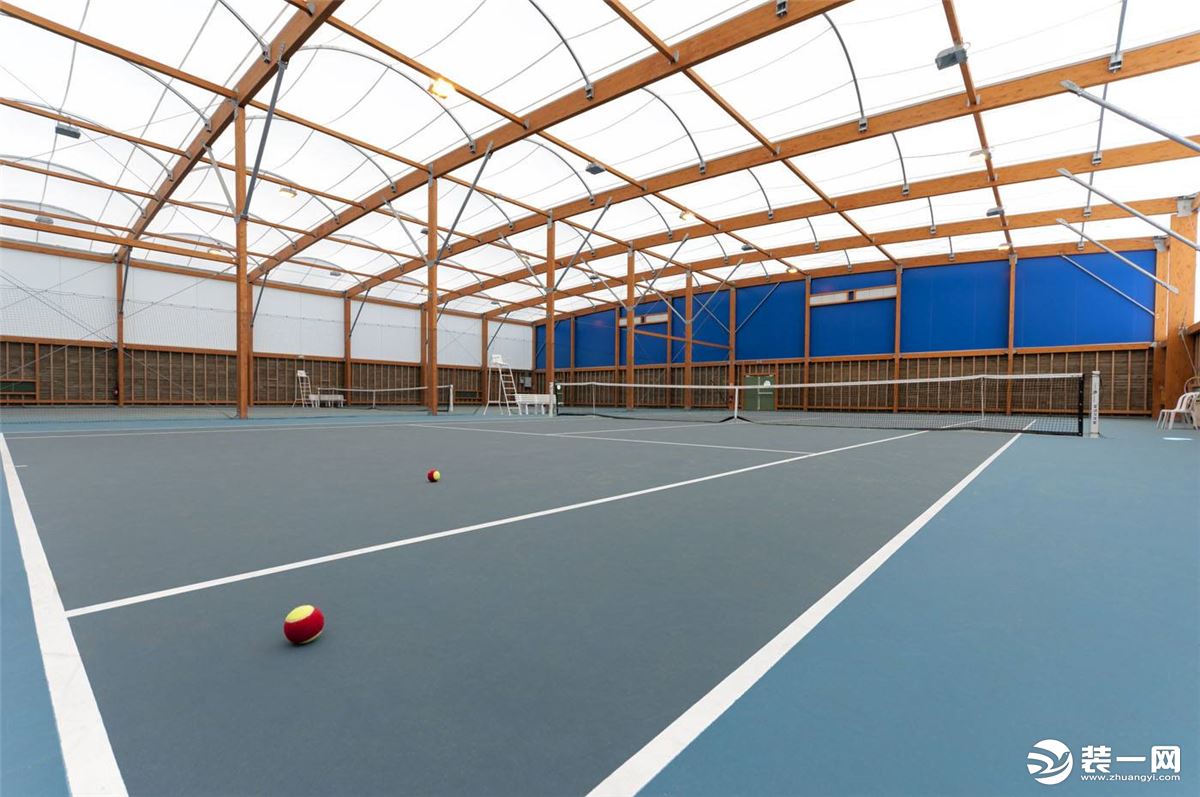 室内网球馆装修材料,室外网球场灯光设计