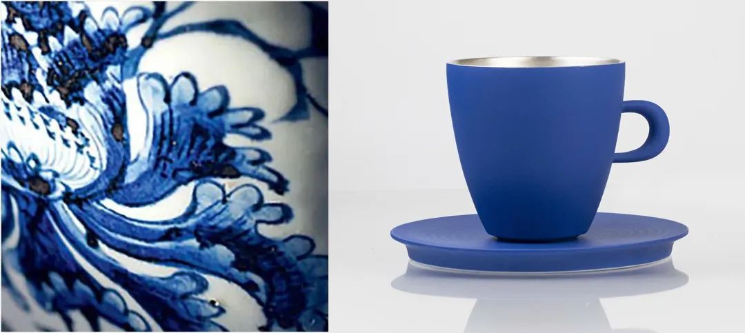 把故宫红、青花蓝捧在手心，以“银杯”畅饮