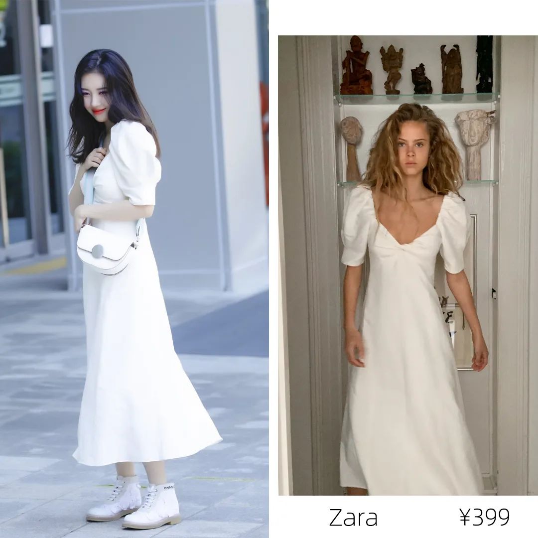 明星银色礼服钟楚曦,钟楚曦zara