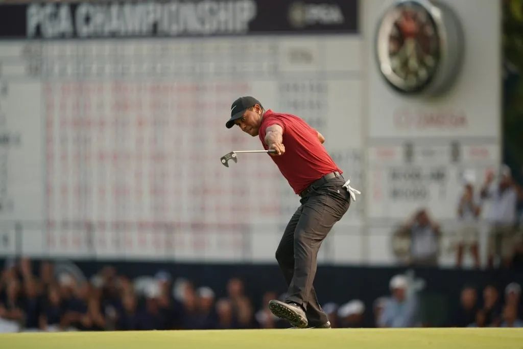 老虎用什么推杆,老虎最经典推杆