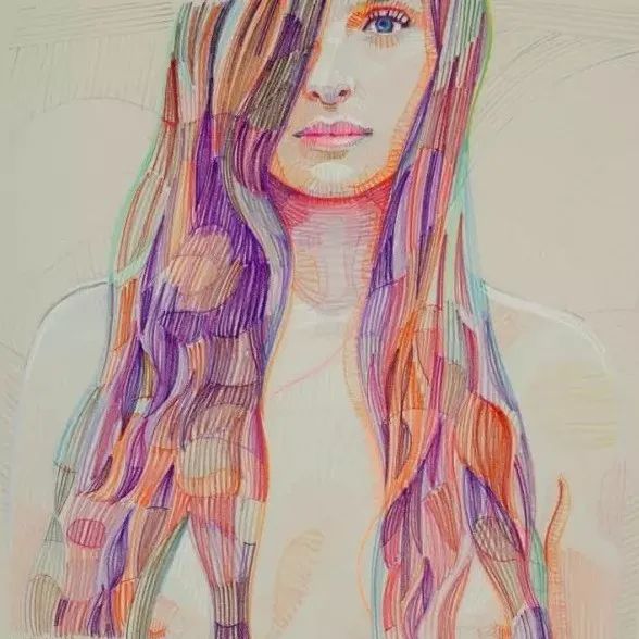 色彩斑斓彩铅画,色彩斑斓的彩铅画超级的美
