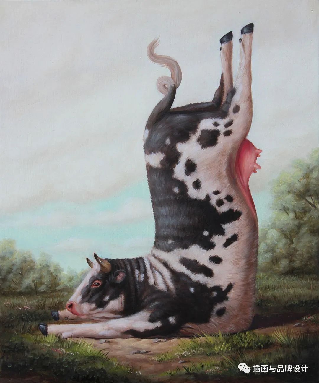 荒诞极端插画,荒诞主义插画